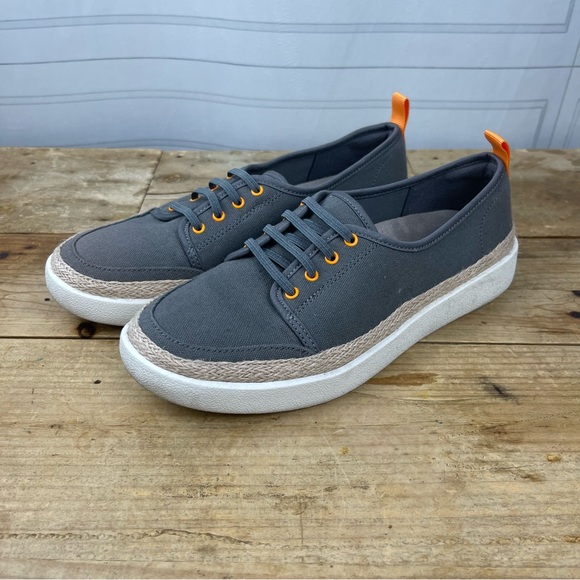 Vionic Jovie Lace-up‎ Canvas Sneaker - Charcoal - Women's Size 6.5 - Picture 4 of 13